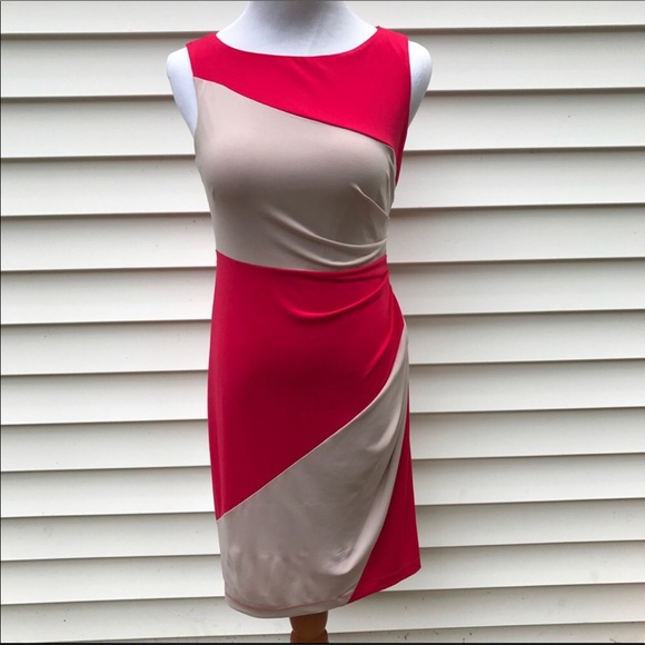 Muse body con sheath pink gray sheath side ruching - Picture 3 of 7